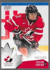 15/16 UD Team Canada Juniors High Gloss Jocelyne Larocque /25 65