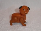 Fisher Price Little People Vintage Brown Hex Farm Pig #915 Rare
