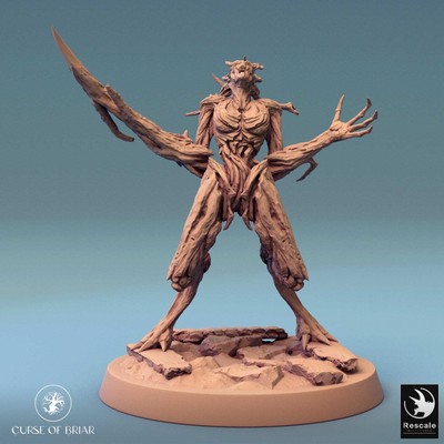 Tabletop RPG Miniature Woodfey - 32mm Qumi - Rescale Miniatures Humanoid