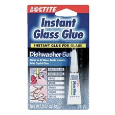  6 PACK  LOCTITE INSTANT GLASS GLUE - CLEAR  DISHWASHER SAFE