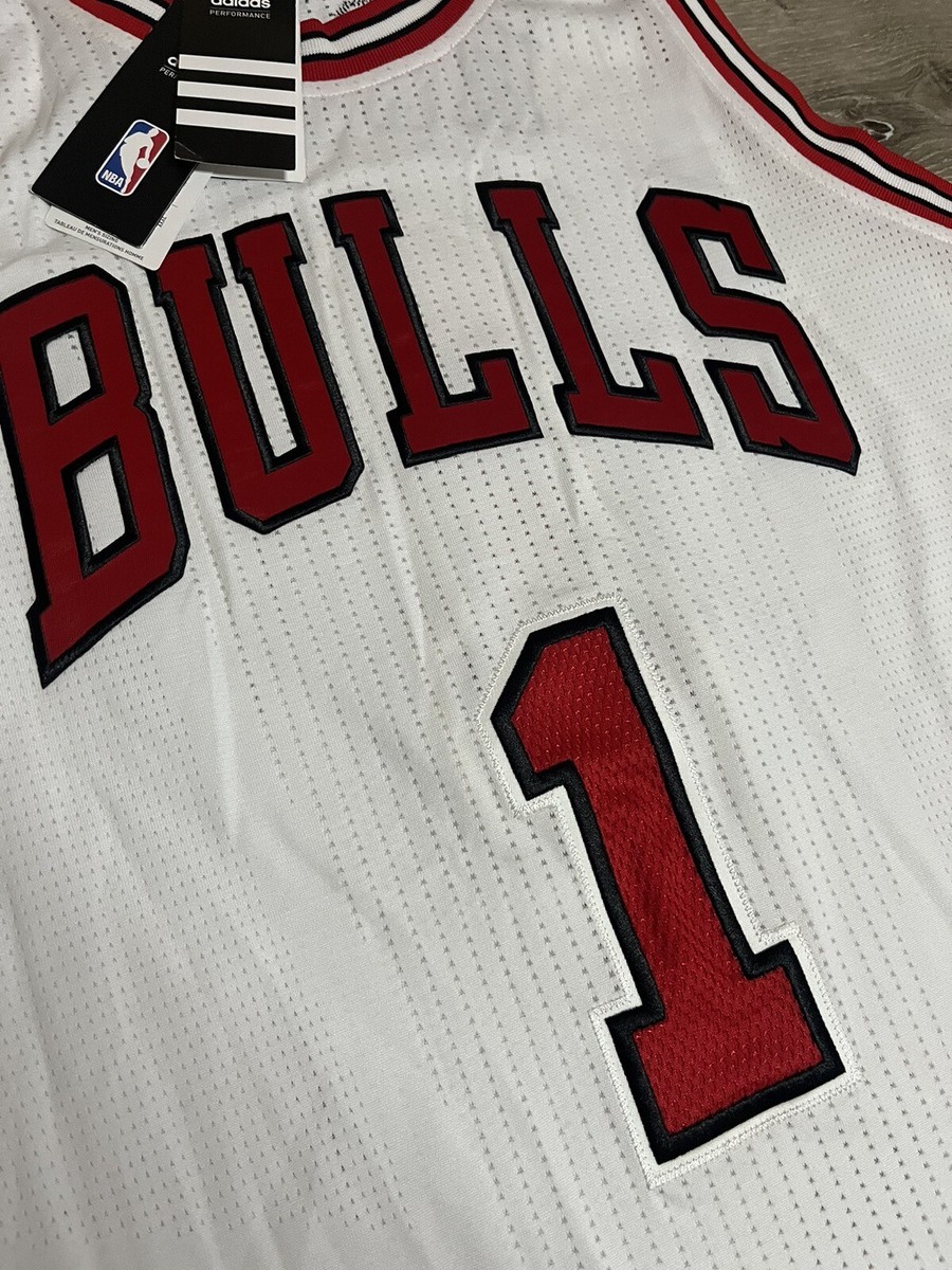 Adidas Chicago Bulls Jersey Authentic Derrick Rose Rev 30 White