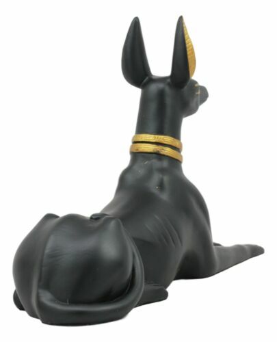 Ebros Ancient Egyptian God Anubis Dog in Sitting Pose Figurine 10