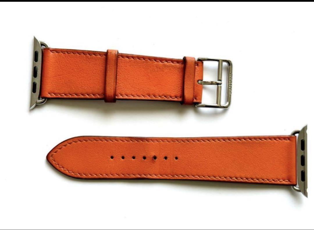 Hermes Leather Belt Orange