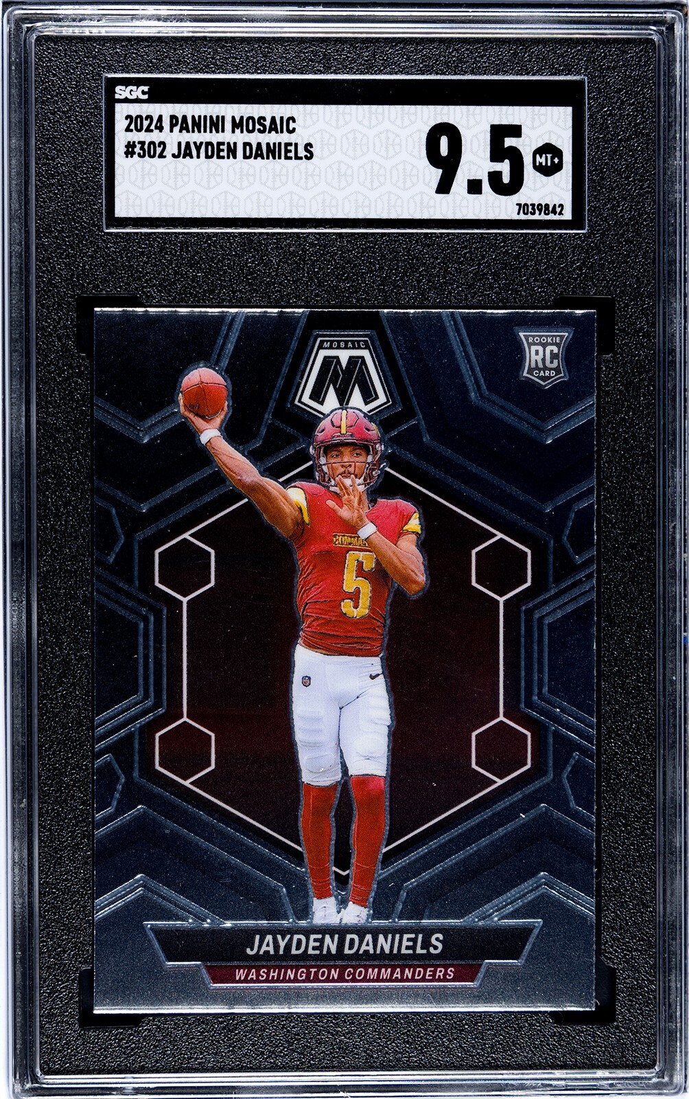 2024 Mosaic Jayden Daniels Base SGC 9.5 #302