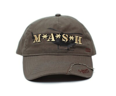 M*A*S*H Cadet MASH Medi-Vac Logo Hat Olive Green Adjustable Cap