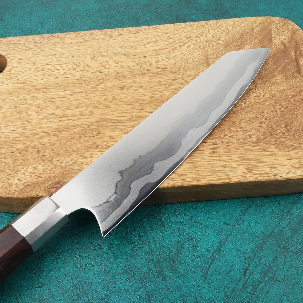 Japanese Kiritsuke VG10 Damascus Steel Knife Ebony Handle Chef Kitchen