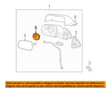 GM OEM Door Side Rear View Mirror-Motor 20815191