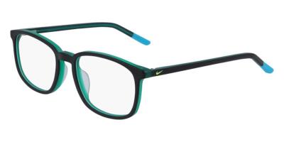 NEW KIDS NIKE 5542 017 Black & Teal Nebula Eyeglasses 49/17  display picture 2