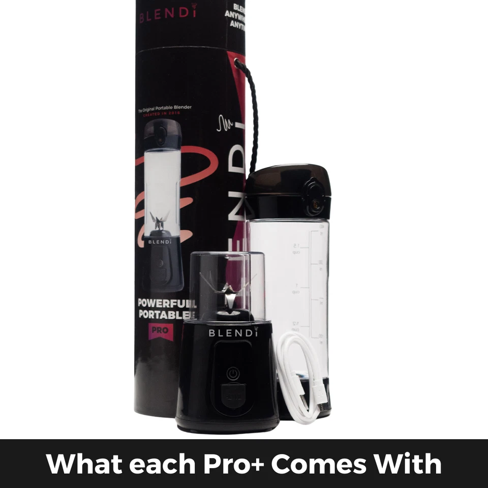 Batidora personal portátil Blendi Pro Plus negra Foto 2 de 4