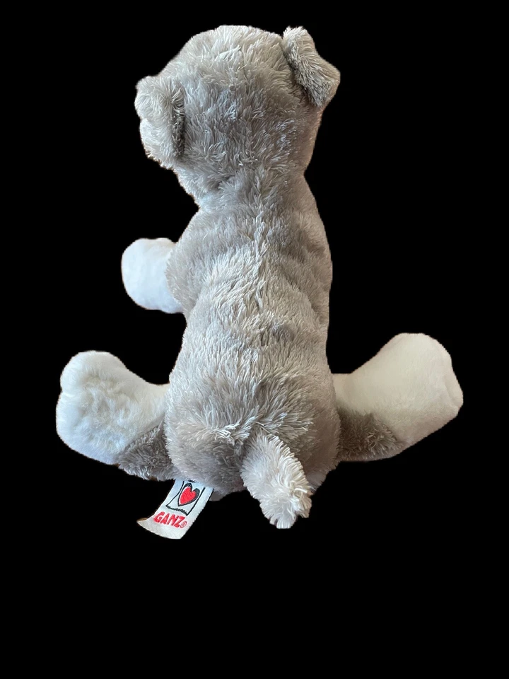 Ganz Webkinz Realistic Schnauzer Dog 8" Plush Stuffed Animal Toy NO CODE - Image 3 of 4