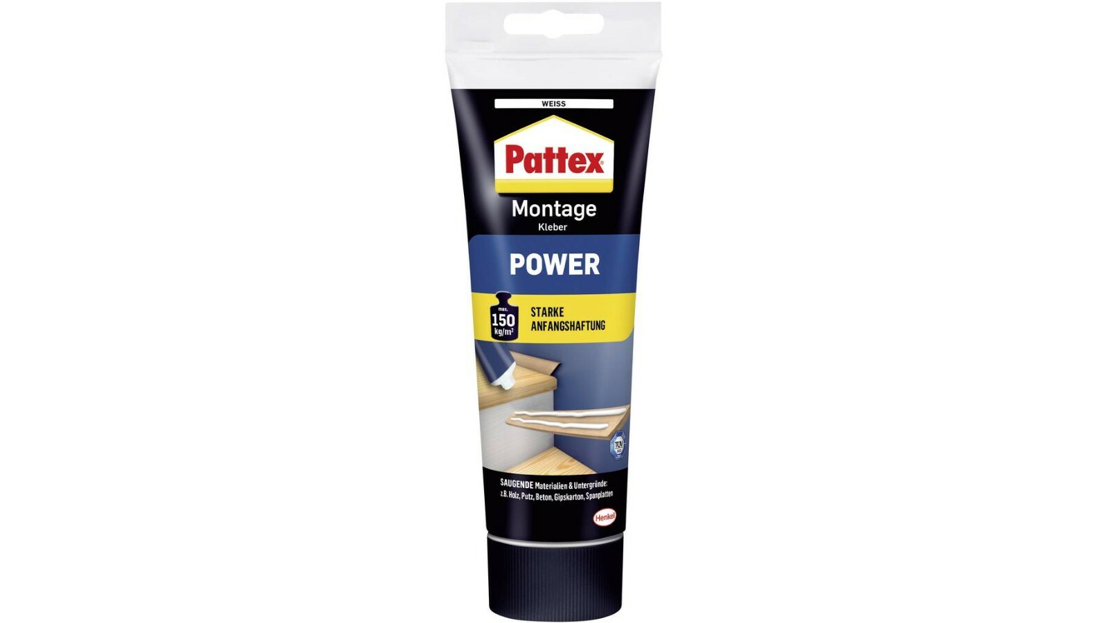 (Eur 20,40 / Kg) Pattex Power Montagekleber Weiß Pxp25 250G