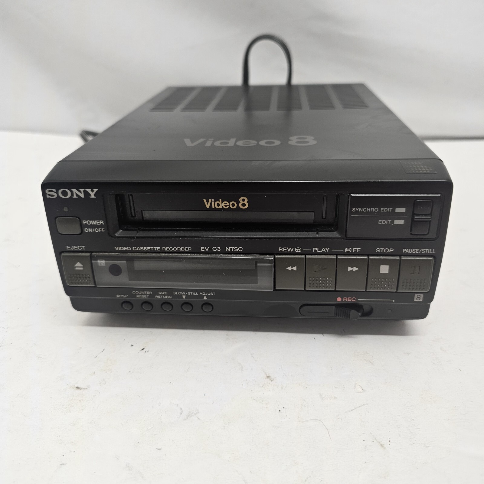 Sony EVC3 8mm Video 8 Cassette Player Analog VCR NTSC Video8 Deck