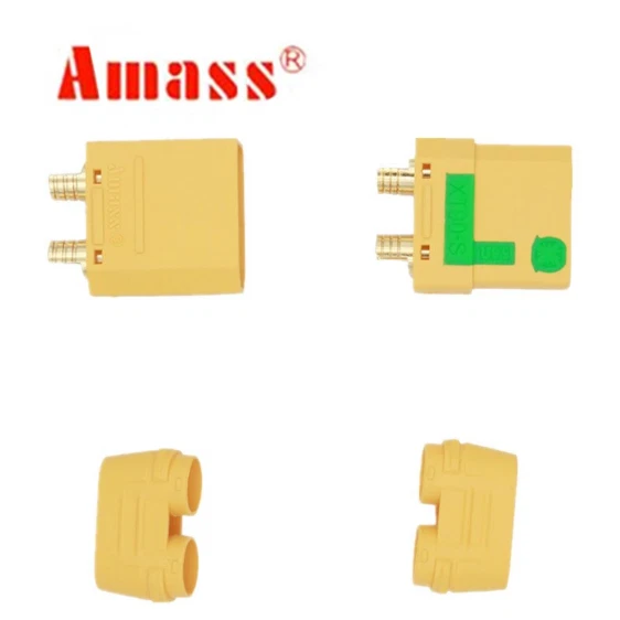 XT90 XT90S Anti Blitz Original Amass Gold Stecker Buchse+Kappe Paar oder Einzeln - Bild 3 von 4