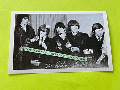 Found PHOTO Old The ROLLING STONES Rock Music Band Mick & Keith & Brian Jones