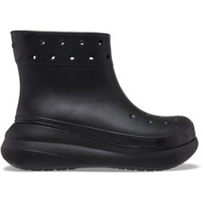 Crocs Womens Wellies Classic Crush Slip On black UK M5/W6 EU 38/39 Rrp £65