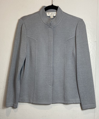Veste Blazer En Tricot St. John - Collection Marie Gray Santana - Taille 6 - Occasion Très Bon état