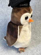 WISE the Owl - ty beanie babies - RARE  - Retired-MINT condition 