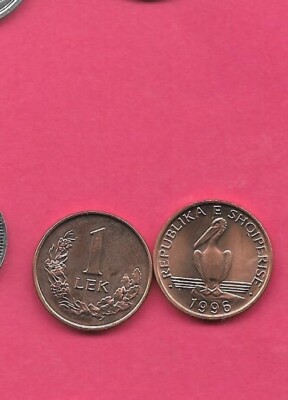 ALBANIA KM75 1996 UNCIRCULATED-BU MINT-UNC   OLD VINTAGE LEK  COIN