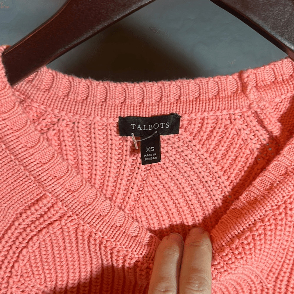 Talbots Pink Knit Pullover - image 2