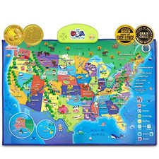 BEST LEARNING i-Poster My USA Interactive Map - Educational Smart Talking US ...