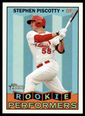 2016 Topps Heritage Rookie Performer Stephen Piscotty #RP-SP St. Louis Cardinals