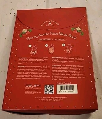 STRAWBERRY SHORTCAKE - Berry Awake Face Mask - 5 Masks