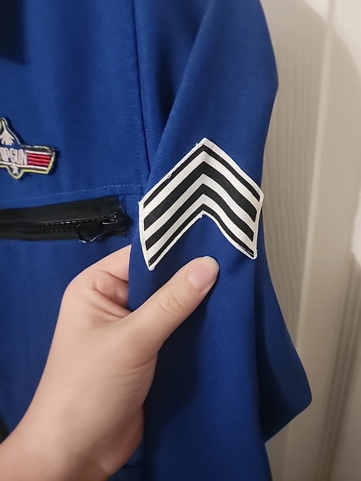 Top Gun Halloween Traje de una pieza Disfraz Niños Talla 8 Vestir Piloto Foto 3 de 4