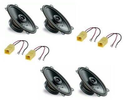 PHONOCAR 66021 KIT 4 OVAL SPEAKERS VW GOLF CABRIOLET KARMAN + CAR CONNECTORS