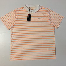 Under Armour UA Men  s Heatgear SS Striped Multicolor Polo 1342082-100 2XL