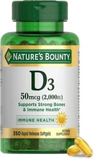 Vitamin D, Immune Support, 2000 IU, 350 Count (Pack of 1) 