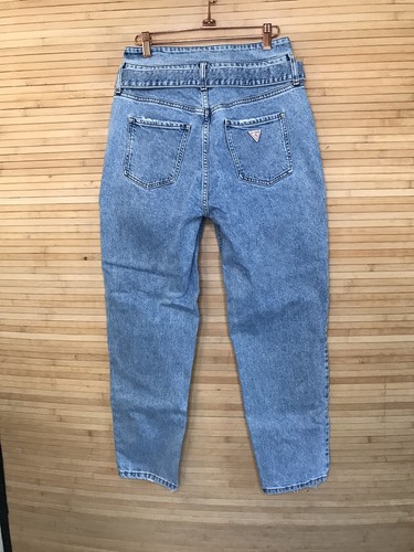 Vintage Guess Women's Belted 80S taper high rise waist Jeans mom Size 29 - Picture 6 of 10