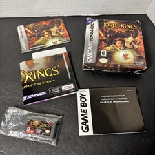 Lord of the Rings Fellowship of the Ring GBA CIB Complete Game Boy Advance