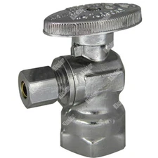 KISSLER, 88-9360, GENERIC ICE MAKER ANGLE STOP 1/4 TURN, 1/2" FIP x 1/4" OD COMP