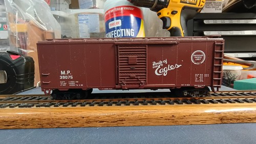 40' Boxcar MP/Missouri Pacific escala HO ¿Athearn? Acopladores de nudillos coche #39075 N/B | Condition: Used