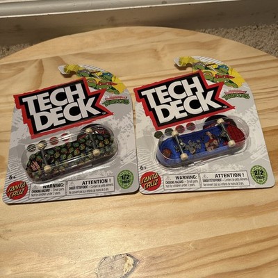 Tech Deck Santa Cruz TMNT Teenage Mutant Ninja Turtles Set of 2 Finger Boards 