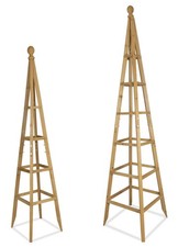 Woodside Wooden Garden Obelisk Pyramid Plant Support Trellis Climbing Frame