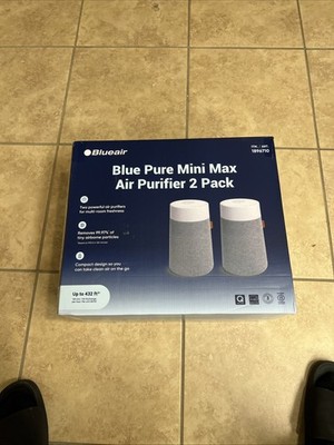 Blueair Blue Pure Mini Max Air Purifiers (2 Pack) open box 