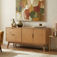 Sideboard Kommode Kiefer Massiv 2 TüRen Schublade Skandinavisch Buffetschrank