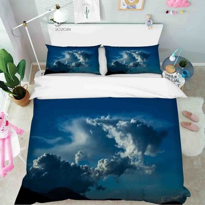 3D Sky Clouds Landscape Quilt Cover Set Bedding Sets Pillowcases 3