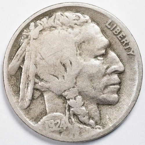 1924-D Buffalo Nickel Denver Mint Very Good (VG)