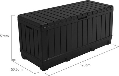Keter 17210602 Kunststoff-Aufbewahrungstruhe KENTWOOD 92 Auflagenbox B-Ware