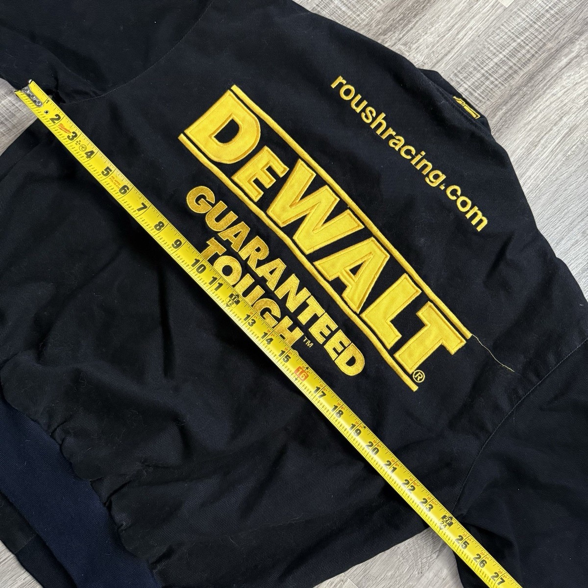 JH Design NASCAR Racing Jacket DeWalt Black Yellow Men's