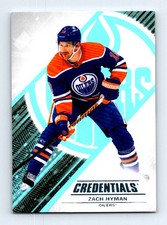 #25 2024-25 Upper Deck Credentials = Zach Hyman Edmonton Oilers