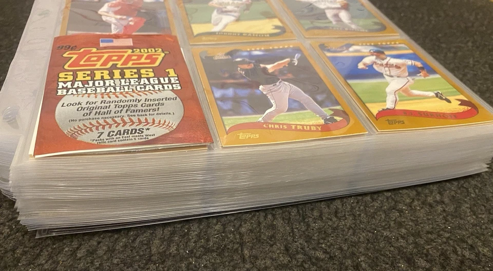 Juego completo Topps Baseball Series 1 2002 #1-365 en páginas + 3 Xtra Barry Bonds Foto 2 de 4