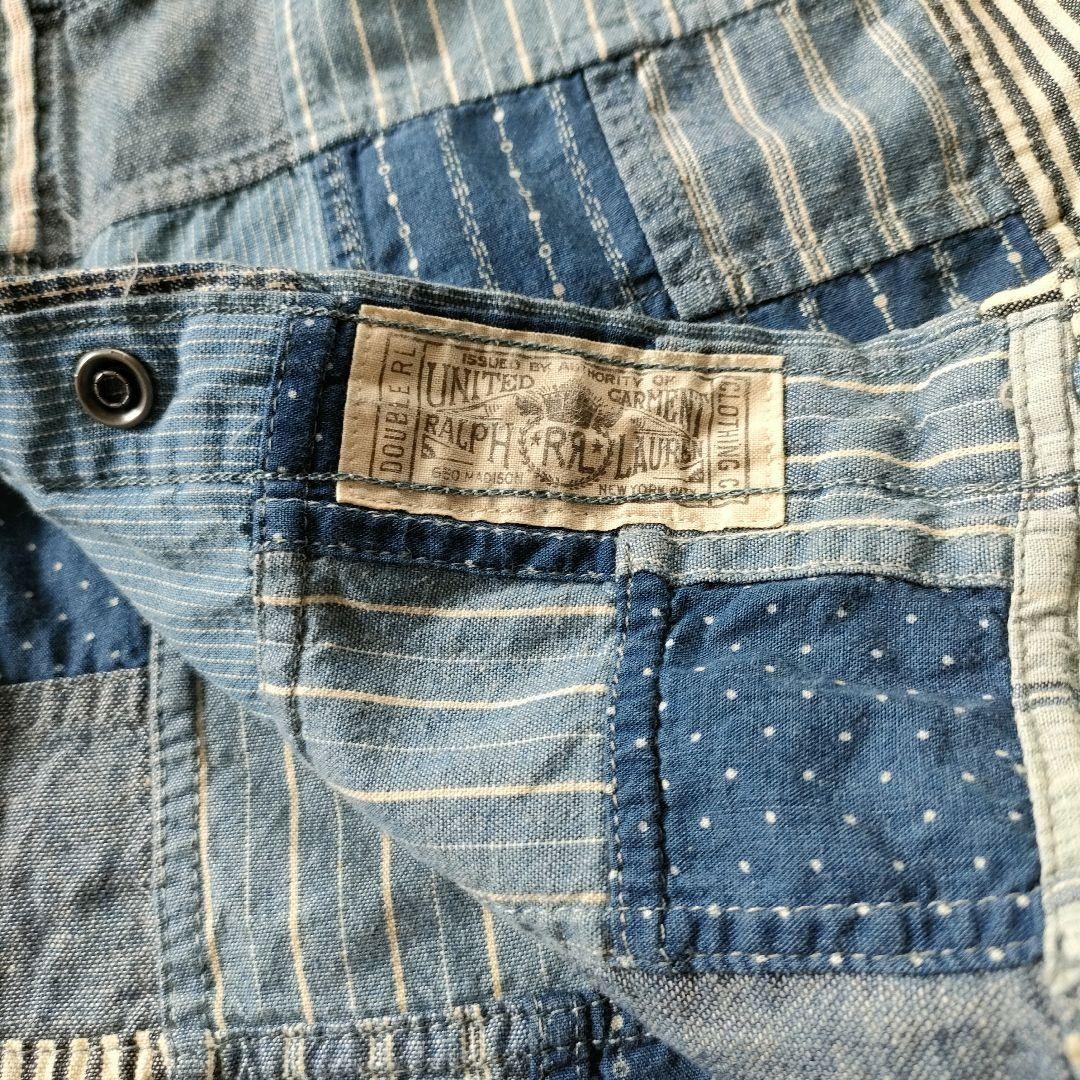 [Super Rare] RRL Patchwork Denim Jacket Double R … - image 8