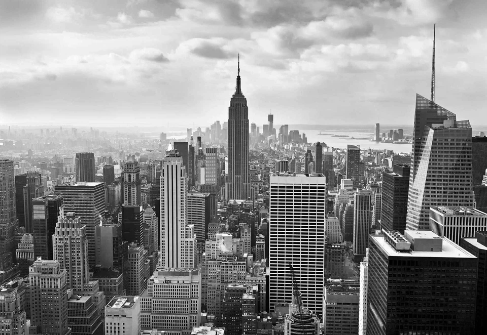 368 x 254 см гигантский стены настенные обои Нью-Йорк черно-белый комнаты декор искусства - Изображение 3 из 4