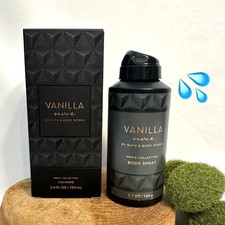 NEW BATH  BODY WORKS VANILLA NOIR MEN  S COLOGNE 3.4 oz  BODY SPRAY 3.7 oz SET