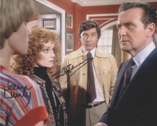 Joanna Lumley & Sue Holderness Signed 8x10 Photo - The New Avengers - RARE!!!