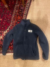 Boys North Face Fleece Full-Zip Jacket. Blue. Size 14-16