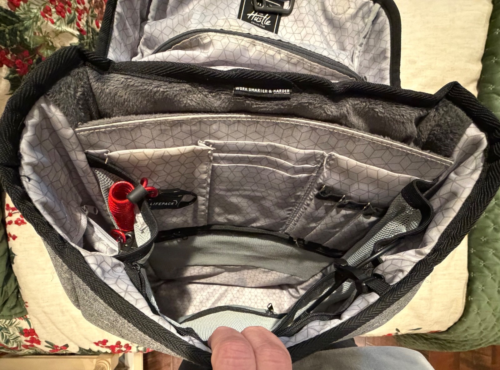 Solgaard Lifepack Hustle Backpack Gray Black - image 7